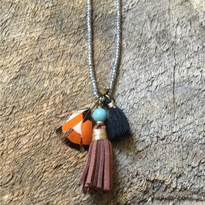 Brown Tassel Necklace